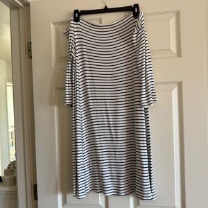 Old Navy Off the Shoulder Stripe Dress